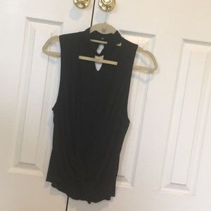 Silence and noise mock neck surprise tank